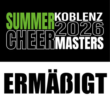 Ticket SummerCheerMasters 2026 - erm&auml;&szlig;igt