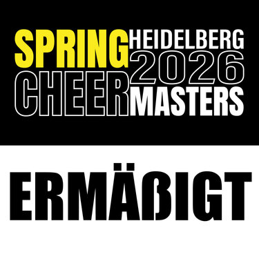 Ticket SpringCheerMasters 2026 - erm&auml;&szlig;igt